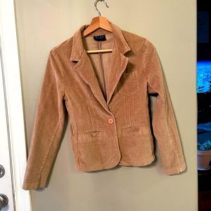 S vintage corduroy brown blazer, perfect staple for fall winter or any season.
